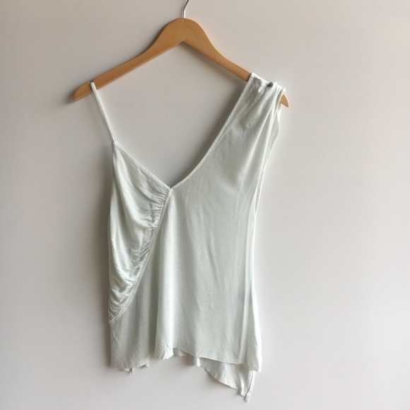 Silence+noise light green Draped Asymmetrical Tank - Picture 1 of 8